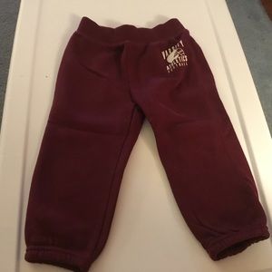 Children’s Place Boys Maroon Sweatpants. Size 2T
